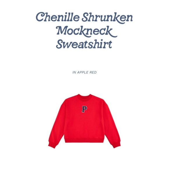 PARKE Back to School Collection Set - Apple Red Sweatshirt and Shorts - Picture 3 of 15